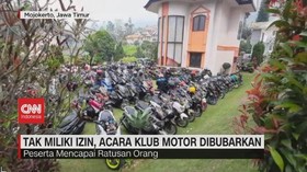 VIDEO: Tak Miliki Izin, Acara Klub Motor Dibubarkan