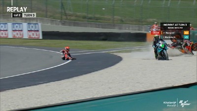 img-title VIDEO: Deretan pembalap jatuh di MotoGP Italia