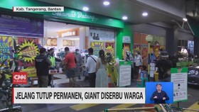 VIDEO: Jelang Tutup Permanen, Giant Diserbu Warga