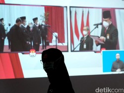 Momen Firli Bahuri Lantik Sekjen-Deputi Pencegahan KPK Jadi ASN