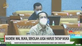 VIDEO: Nadiem: Mal Buka, Sekolah Juga Harus Tatap Muka