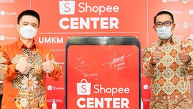 Digitalisasi UMKM Jabar, Shopee dan RK Bangun Shopee Center