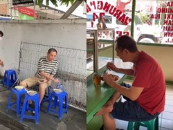 Salut! Bos Jalan Tol Jusuf Hamka Tak Gengsi Makan Bubur dan Soto Pinggir Jalan