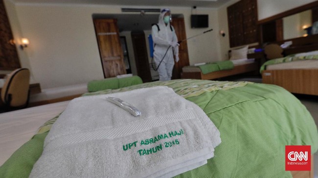 Asrama Haji Pondok Gede akan mulai dibuka untuk merawat pasien covid-19 pada 7 Juli mendatang dengan 900 tempat tidur isolasi.