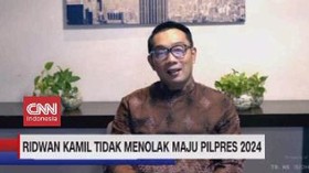 VIDEO: Ridwan Kamil Tidak Menolak Maju Pilpres 2024