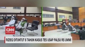VIDEO: Rizieq Dituntut 6 Tahun Kasus Tes Usap Palsu RS UMMI