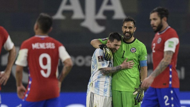 FOTO: Gol Messi Tak Cukup Bawa Argentina Menang
