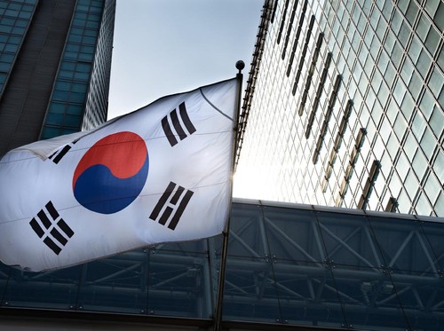 ilustrasi bendera korea selatan