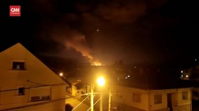 VIDEO: Ledakan Pabrik Amunisi Serbia, 60 Pekerja Dievakuasi