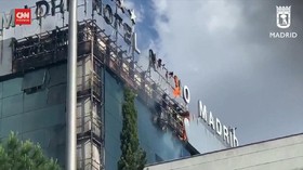 VIDEO: Hotel di Spanyol Terbakar, 200 Tamu Dievakuasi