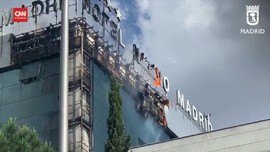 VIDEO: Hotel di Spanyol Terbakar, 200 Tamu Dievakuasi