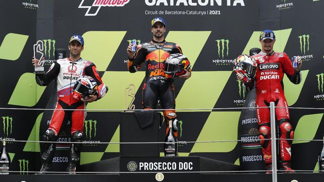 Berikut klasemen MotoGP 2021 usai Miguel Oliveira memenangkan balapan di MotoGP Catalunya.