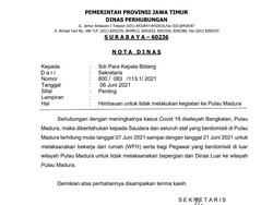 Beredar Imbauan ASN Tidak Melakukan Kegiatan ke Madura