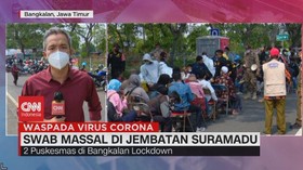 VIDEO: Swab Massal di Jembatan Suramadu