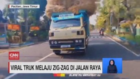 VIDEO: Viral Truk Melaju Zig-Zag di Jalan Raya