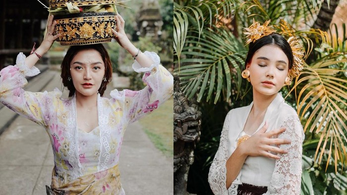 Inspirasi Warna Kebaya Bali ala Selebriti Tanah Air, Anggun dan Cantik