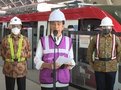 Jokowi: Progres Perkembangan LRT Jabodebek Sudah 84,7 Persen