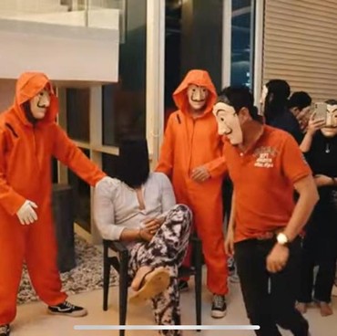 Tema Money Heist, Inilah Momen Kejutan Ultah Ammar Zoni yang Tak Biasa