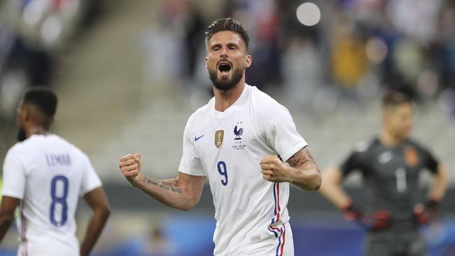 Olivier Giroud layak diberikan kesempatan sebagai pemain inti di laga Portugal vs Prancis di Euro 2020 (Euro 2021).