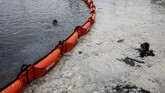 FOTO: Ketika Turki Bersih-bersih Wabah Ingus Laut di Marmara Wabah ingus laut meledak di sekitar Laut Marmara Turki di pantai Caddebostan, Istanbul.