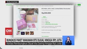 VIDEO: Bungkus Paket Makanan BTS Dijual Hingga Rp1 Juta