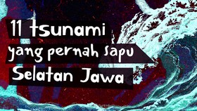 INFOGRAFIS: 11 Tsunami yang Pernah Sapu Selatan Jawa