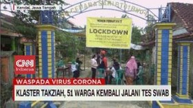 VIDEO: Klaster Takziah, 51 Warga Kembali Jalani Tes Swab