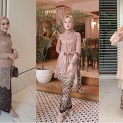 6 Inspirasi Model Kebaya Nuansa Warna Nude untuk Hijabers, Cocok buat Kondangan