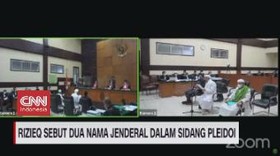 VIDEO: Rizieq Sebut Dua Nama Jenderal Dalam Sidang Pleidoi