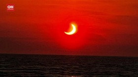 VIDEO: Gerhana Matahari Saat Fajar di New Jersey