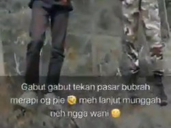 Viral Video Rombongan ABG Mendaki Merapi di Tengah Status Siaga
