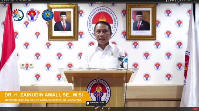 Menteri Pemuda dan Olahraga Republik Indonesia (Menpora RI) Zainudin Amali