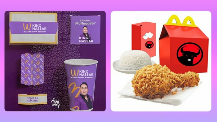 Momen BTS Meal ini juga sempat dijadikan meme di sosmed, seperti meme MCD x Nassar yang dibuat oleh pemilik akun instagram @arifwhy. Selain itu, ada juga meme box MCD dengan logo PDIP yang dibagikan di twitter oleh akun @tipistipes. (twitter.com/tipistipes)