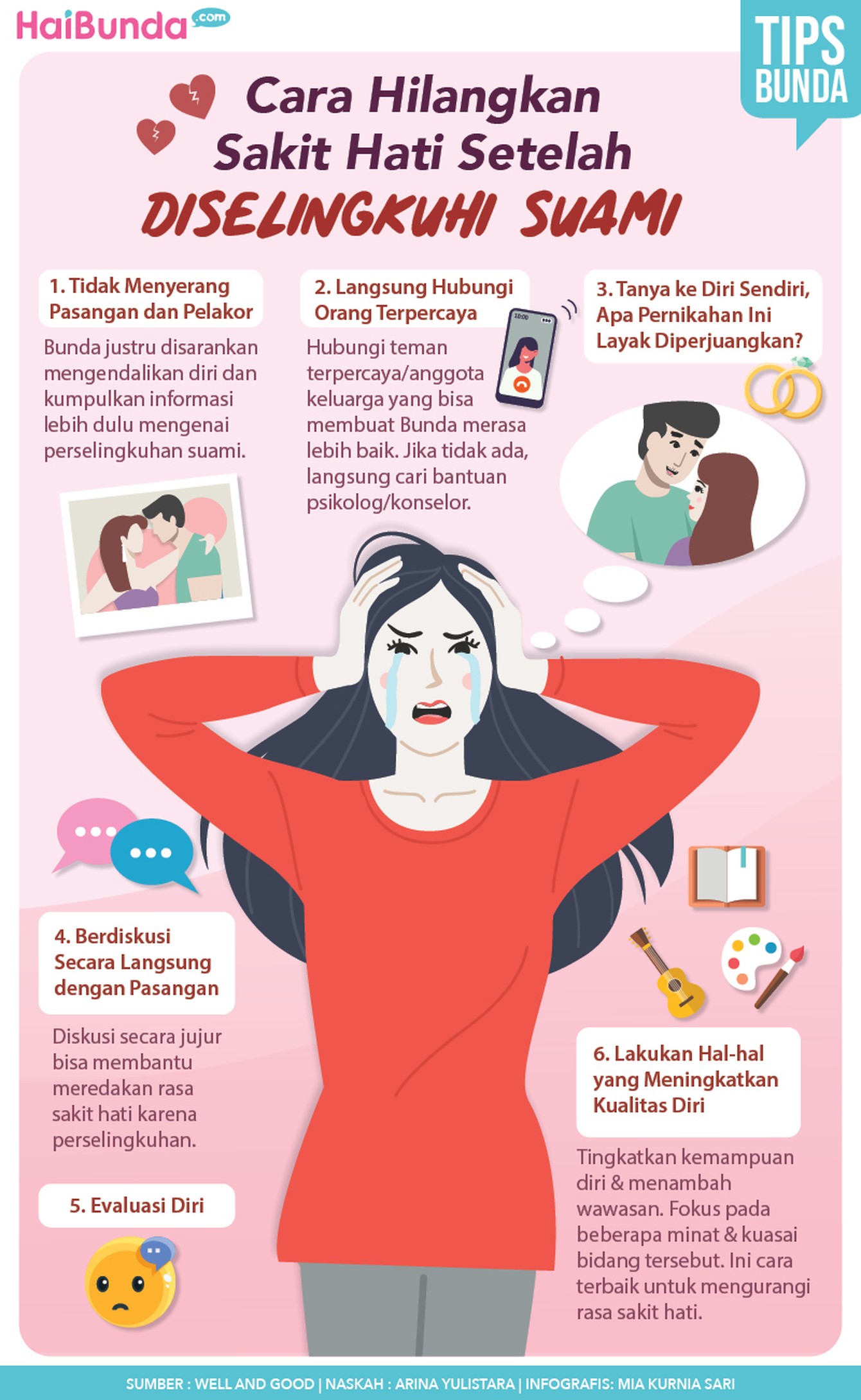 Infografis Cara Hilangkan Sakit Hati Setelah Diselingkuhi Suami Infografis Cara Hilangkan Sakit Hati Setelah Diselingkuhi Suami