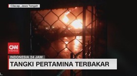 VIDEO: Tangki Pertamina Cilacap Terbakar