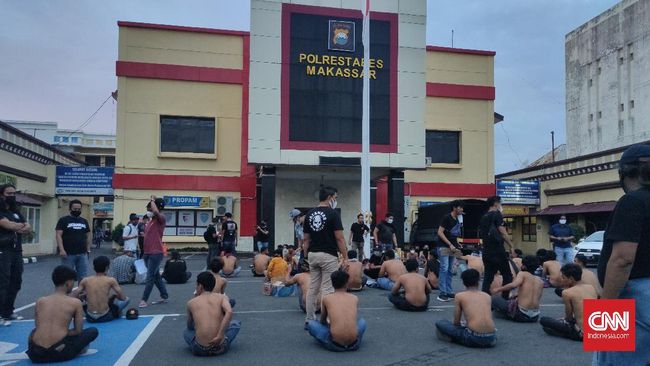 100 Makassar thugs arrested after the issuance of the Chief of Police’s Instructions