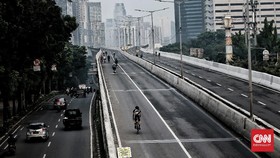 Covid DKI Melonjak, Uji Coba Road Bike di JLNT Ditiadakan