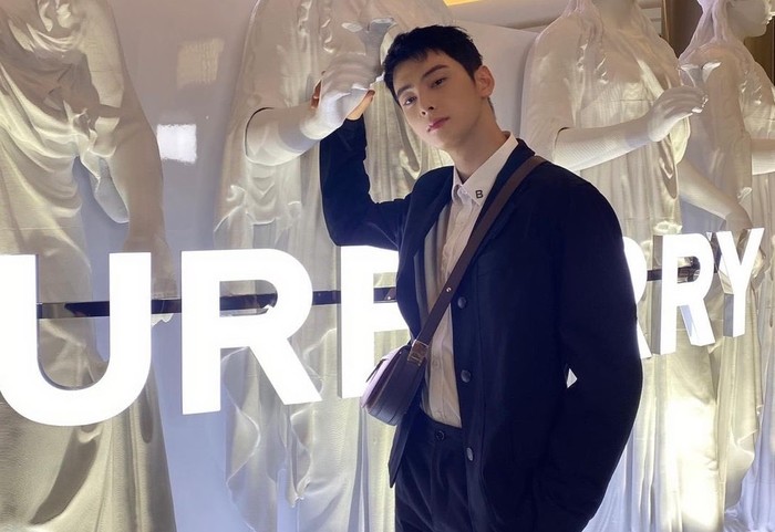 Cha Eun Woo sendiri juga ikutan mengunggah fotonya saat event tersebut, di akun instagram pribadinya. Para netizen tidak berhenti memuji penampilan dan model rambut baru Cha Eun Woo di kolom komentar / foto: instagram.com/eunwo.o_c