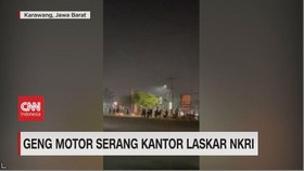 VIDEO: Geng Motor Serang Kantor Laskar NKRI