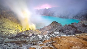 Status Gunung Ijen Naik Jadi Waspada