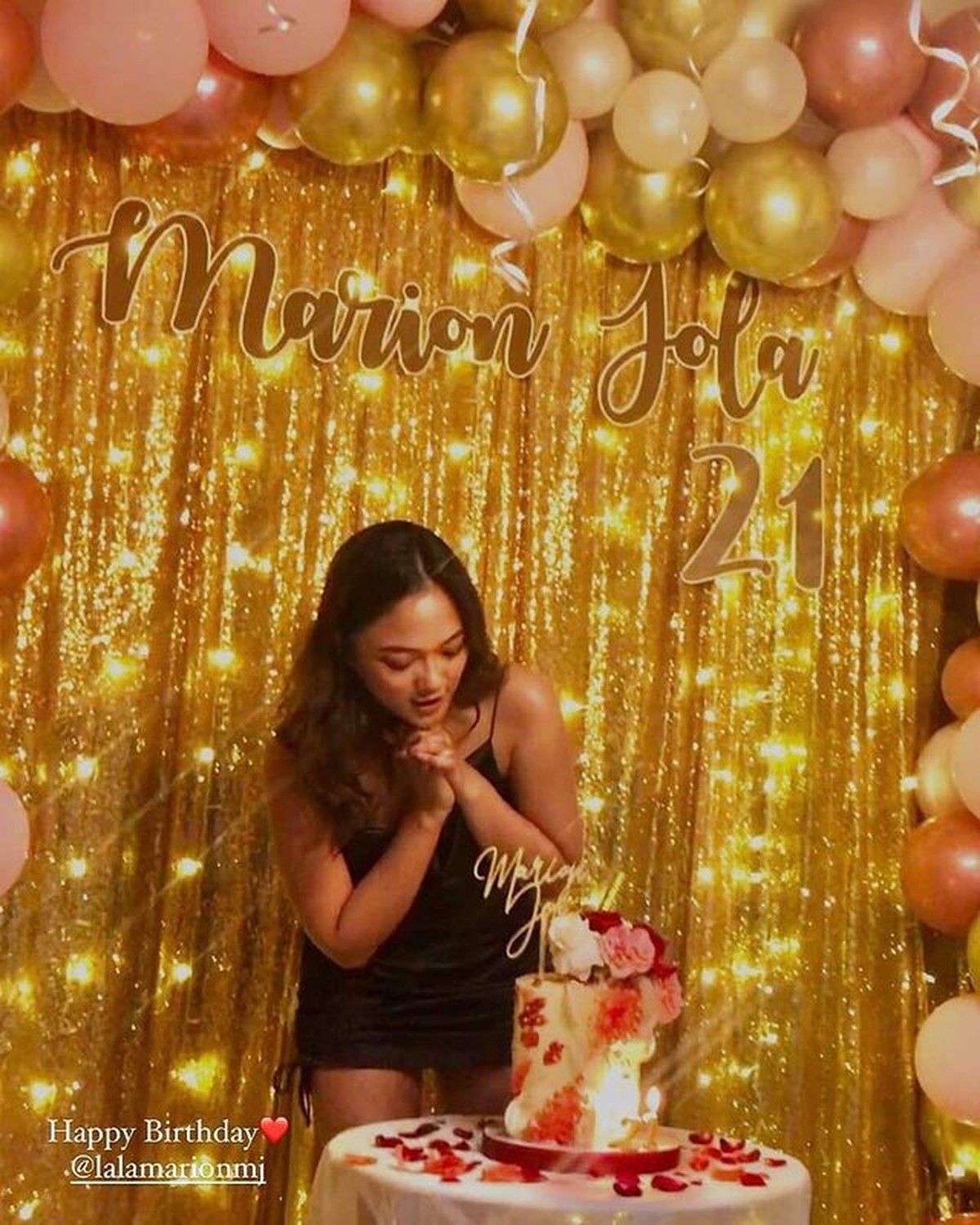 Tengah berbahagia merayakan ulang tahun ke 21&comma; Marion Jola tuai hujatan karena penampilannya&period; Yuk kita intip bagaimana penampilannya&excl;