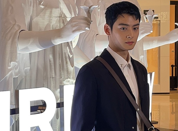 Yang lebih mengejutkan, foto-foto Cha Eun Woo yang diambil oleh pengunjung menggunakan kamera HP langsung viral di dunia maya. Melihat foto tanpa edit itu, visual Cha Eun Woo pantas jika diibaratkan seperti patung dewa Yunani / foto: naver.com/dieselmania