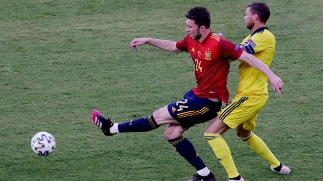 Laporte menyebut Spanyol bisa mengalahkan Swedia sembilan dari 10 pertemuan seperti ini di Euro 2020 (Euro 2021).