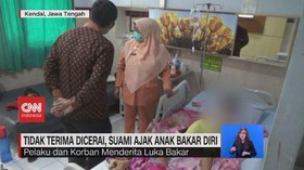 VIDEO: Tidak Terima Dicerai, Suami Ajak Anak Bakar Diri