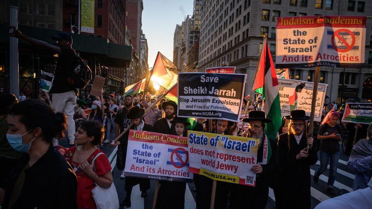 FOTO: Gema Dukungan dari 'Big Apple' New York untuk Palestina
