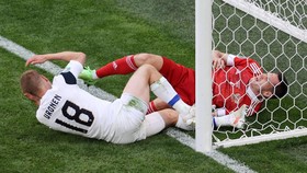 FOTO: Rusia Menang di Laga Keras Lawan Finlandia