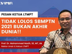 Gagal SBMPTN 2021? Simak 5 Tips Anti Galau dari Ketua LTMPT