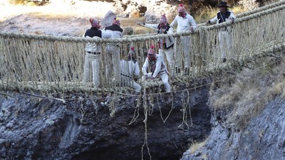 img-title FOTO: Keajaiban Jembatan Tenun di Peru