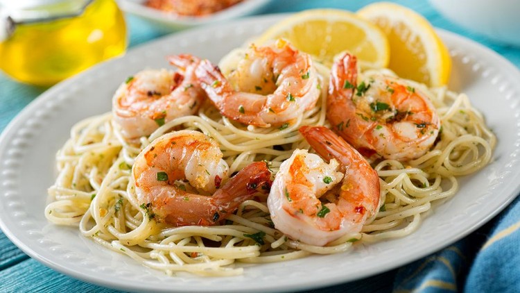 Resep Spaghetti Udang Bawang Putih