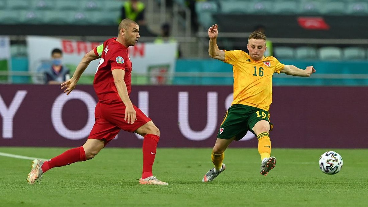 FOTO: Ramsey-Bale Gemilang, Wales Menang di Euro